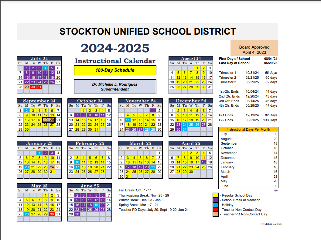 District Calendar